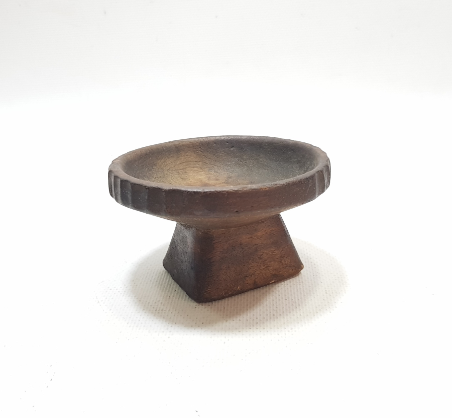 OSMANLI DÖNEMİ TEKKE İŞİ EL OYMA AHŞAP MACUN HAVANI