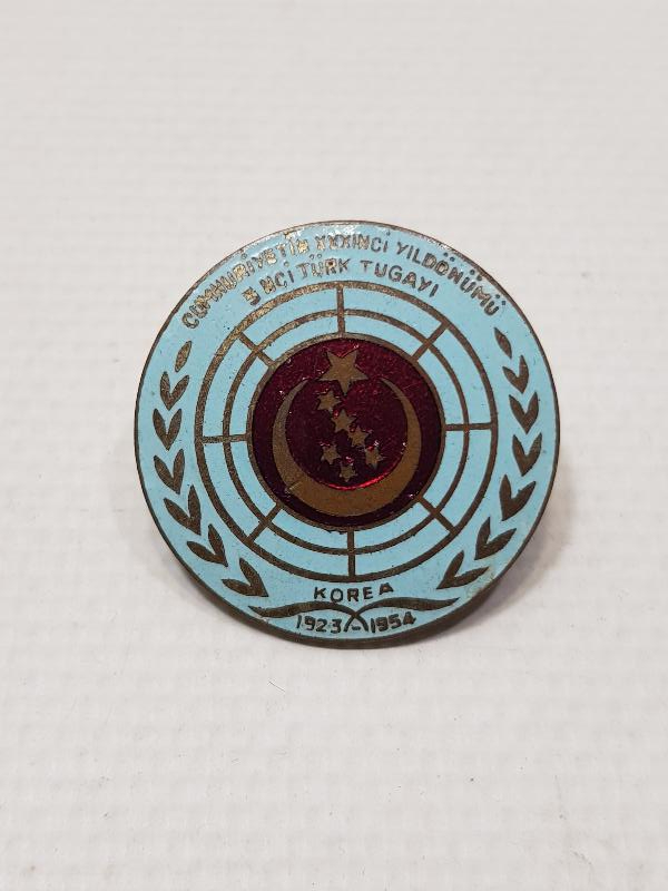 1954 KORE SAVAŞI TÜRK TUGAYI MİNELİ ROZET
