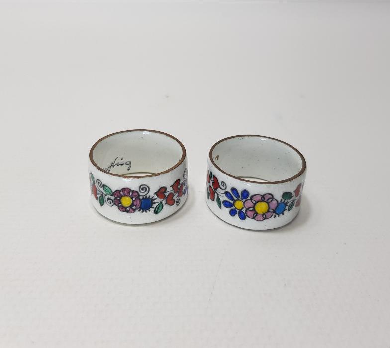 ANTİKA SANATÇI İMZALI BİR ÇİFT MİNELİ PEÇETELİK