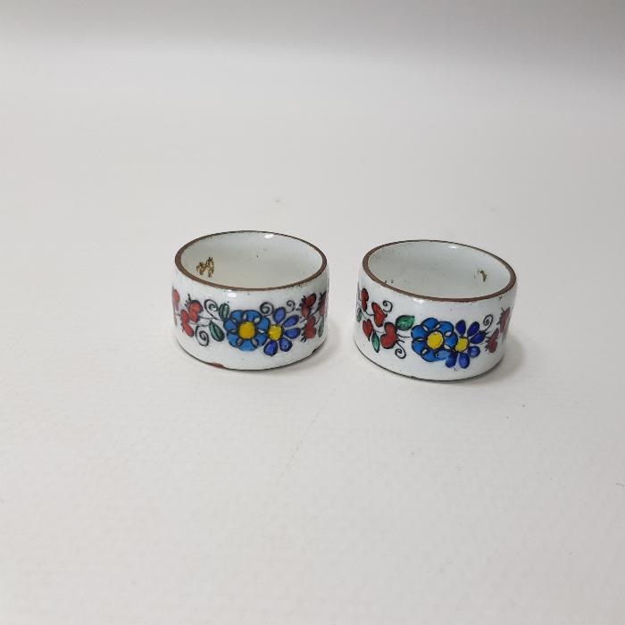 ANTİKA SANATÇI İMZALI BİR ÇİFT MİNELİ PEÇETELİK