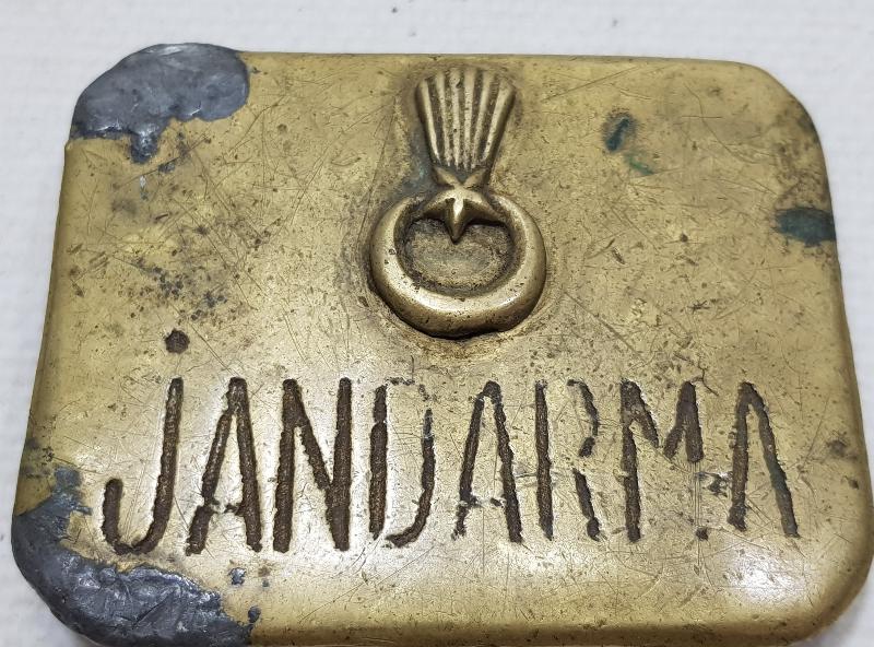 CUMHURİYET İLK DÖNEM JANDARMA KEMER TOKASI