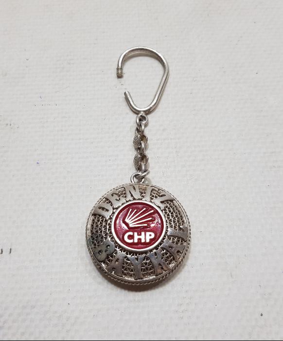 DENİZ BAYKAL & OLCAY BAYKAL & CHP KONULU GÜMÜŞ ANAHTARLIK