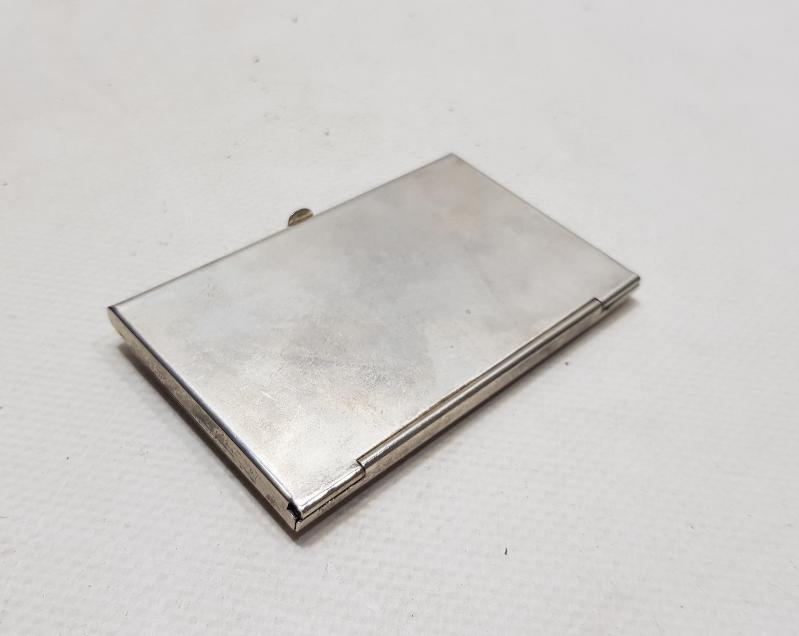 OSMANLI DEVLET ARMALI GÜMÜŞ KAPLAMA KARTVİZİTLİK