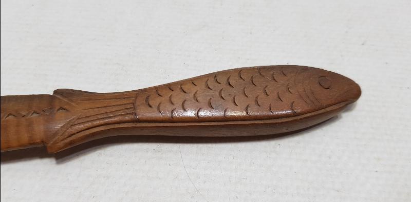 OSMANLI DÖNEMİ BALIK FORMLU ŞİMŞİR ZARF AÇACAĞI