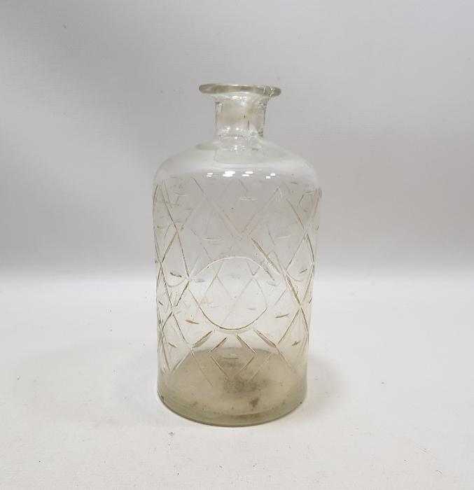 OSMANLI DÖNEMİ BEYKOZ İŞİ BİLLUR CAM ŞİŞE