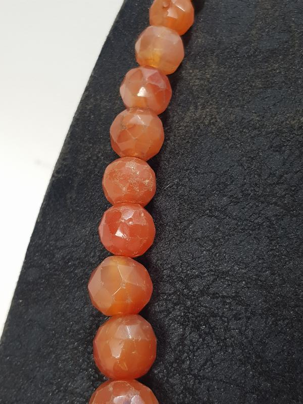 OSMANLI DÖNEMİ FASETA KESİM AKİK TAŞLI GERDANLIK