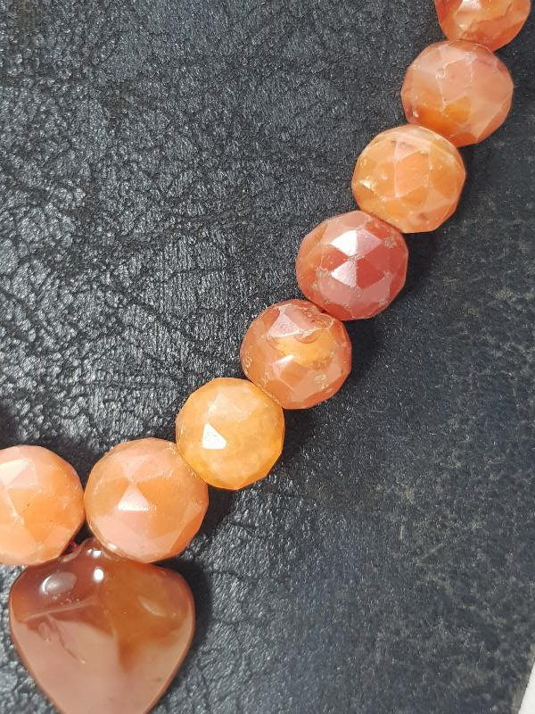 OSMANLI DÖNEMİ FASETA KESİM AKİK TAŞLI GERDANLIK