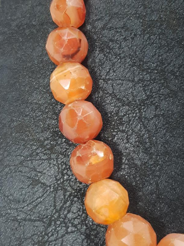 OSMANLI DÖNEMİ FASETA KESİM AKİK TAŞLI GERDANLIK