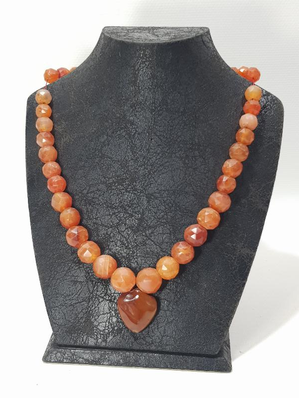 OSMANLI DÖNEMİ FASETA KESİM AKİK TAŞLI GERDANLIK