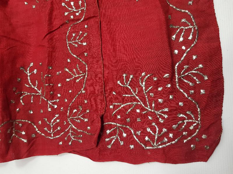 OSMANLI DÖNEMİ KOZAK İŞİ GÜMÜŞ TEL KIRMA İŞLEMELİ BÜRÜMCÜK