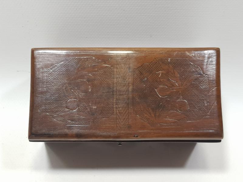 OSMANLI DÖNEMİ SİNOP CEZAEVİ İŞİ SINOPH YAZILI ÇOK NADİR AHŞAP KAHVE KUTUSU