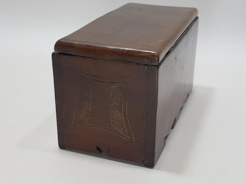 OSMANLI DÖNEMİ SİNOP CEZAEVİ İŞİ SINOPH YAZILI ÇOK NADİR AHŞAP KAHVE KUTUSU