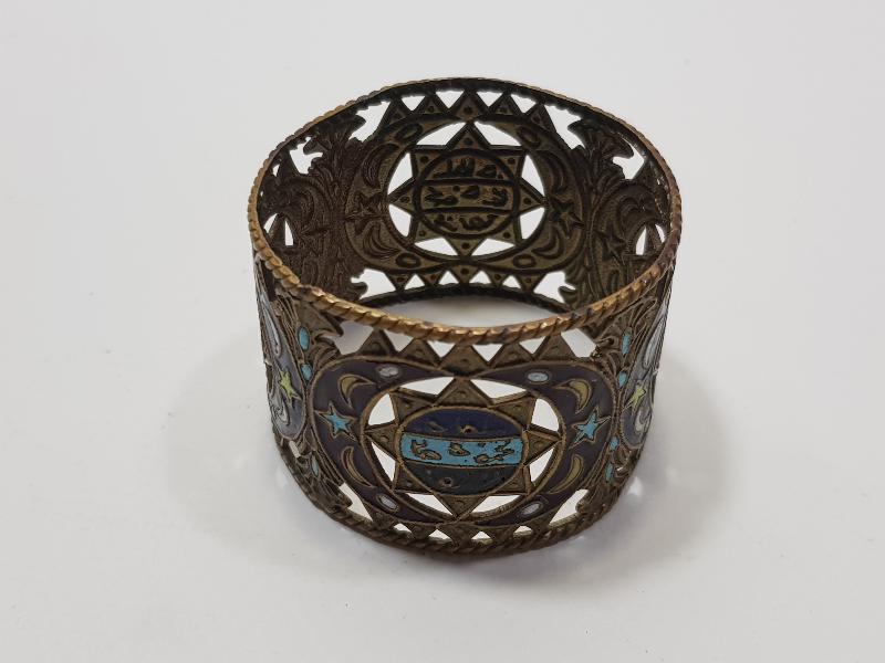 OSMANLI DÖNEMİ TUĞRALI VE AY YILDIZLI MİNELİ SARAY İŞİ PEÇETELİK