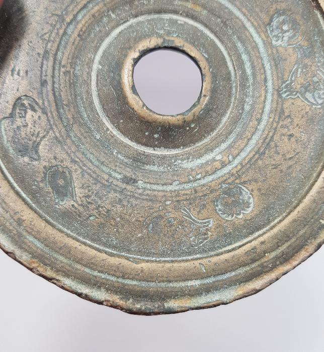 ÜZERİNDE OSMANLI TUĞRALARI BULUNAN BOL DAMGALI BRONZ DİRHEM