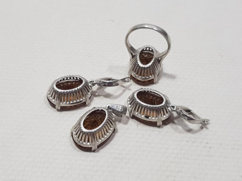 ZULTANİT TAŞLI GÜMÜŞ TAKI SETİ