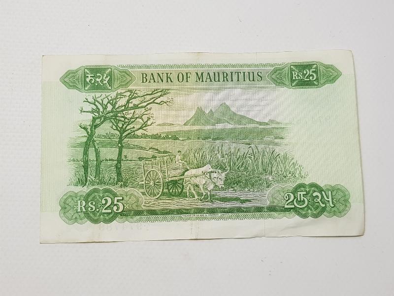 MAURITIUS 25 RUPEES ÇOK NADİR KAĞĞIT PARA