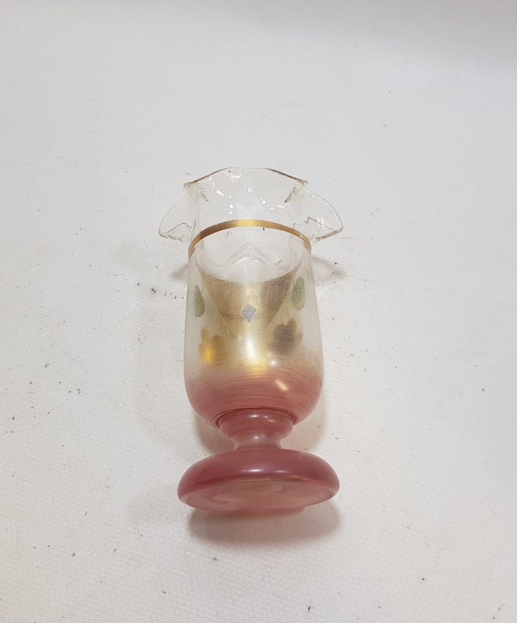 OSMANLI DÖNEMİ ALTIN SIVAMA İŞÇİLİKLİ ÇOOK NADİR KRİSTAL KAŞIKLIK