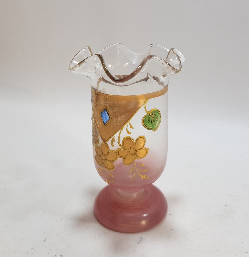 OSMANLI DÖNEMİ ALTIN SIVAMA İŞÇİLİKLİ ÇOOK NADİR KRİSTAL KAŞIKLIK