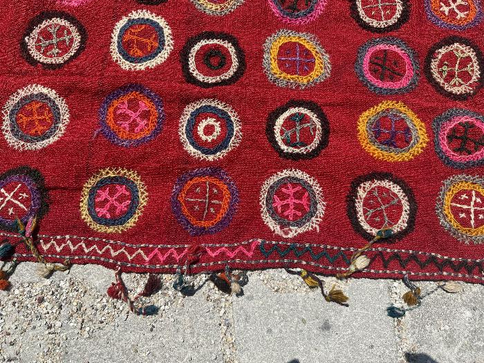 OSMANLI DÖNEMİ AYVALIK - BERGAMA YEDİ MAHALLE İHRAMLIK KİLİM ÇOK NADİR