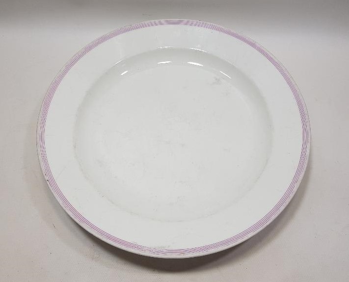 OSMANLI DÖNEMİ İZMİR'DE BİR OTELE AİT DEV BOY PORSELEN TABAK