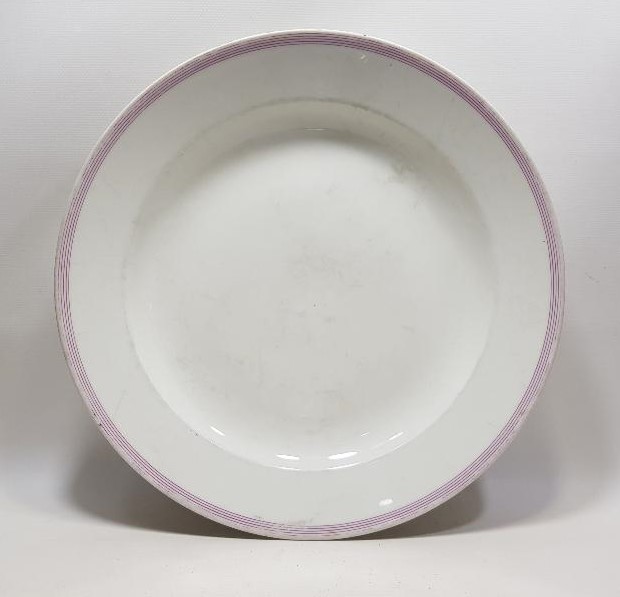 OSMANLI DÖNEMİ İZMİR'DE BİR OTELE AİT DEV BOY PORSELEN TABAK