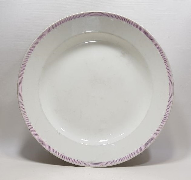 OSMANLI DÖNEMİ İZMİR'DE BİR OTELE AİT DEV BOY PORSELEN TABAK