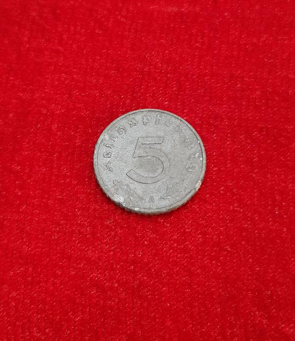 1941 VE 1945 TARİHLİ NAZİ ALMANYASI 5 VE 10 PFENNIGLER