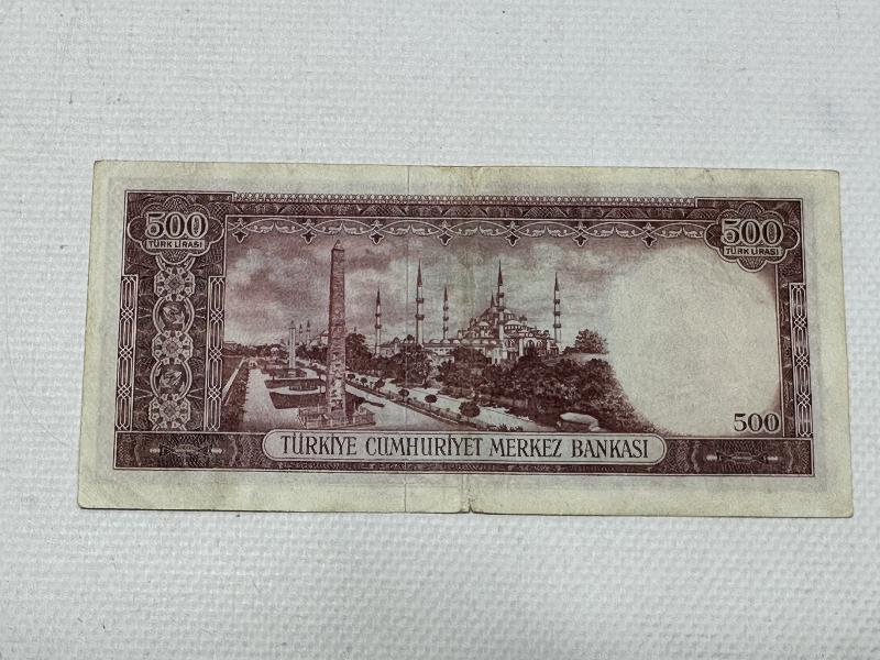 5. EMİSYON NADİR 500 LİRA KAĞIT PARA