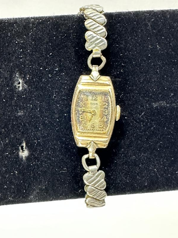 ANTİKA ELGIN MARKA ALTIN KAPLAMA BAYAN KOL SAATİ