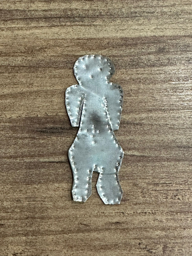 OSMANLI DÖNEMİ İNSAN FORMLU GÜMÜŞ İKONA ADAKLIK