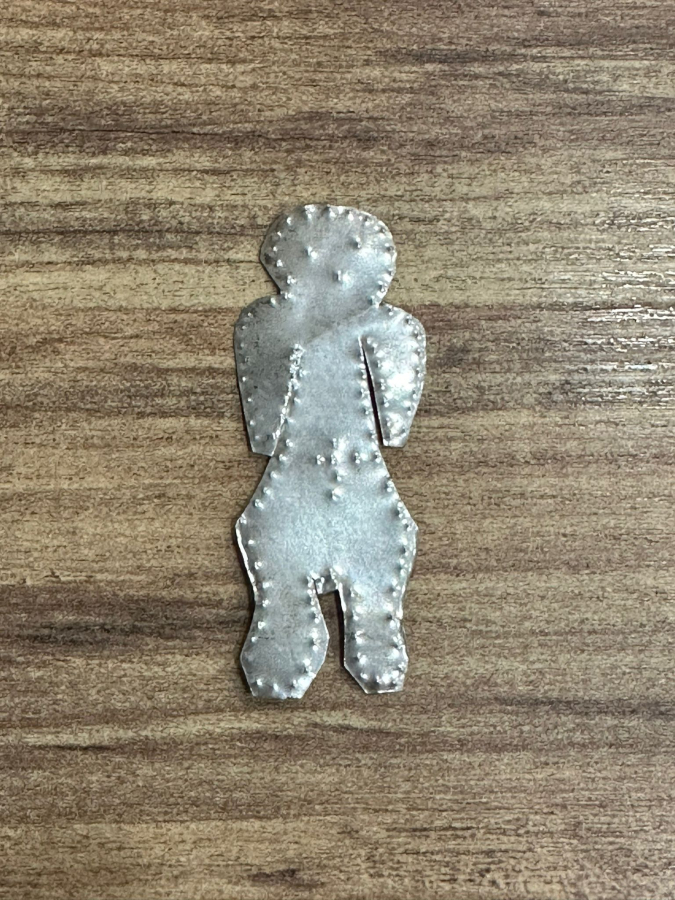 OSMANLI DÖNEMİ İNSAN FORMLU GÜMÜŞ İKONA ADAKLIK