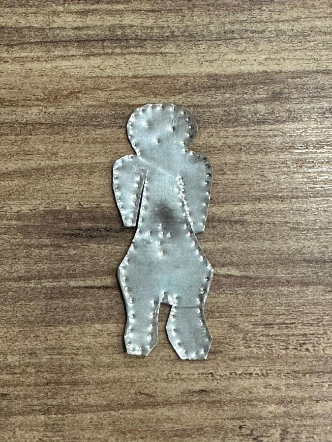 OSMANLI DÖNEMİ İNSAN FORMLU GÜMÜŞ İKONA ADAKLIK