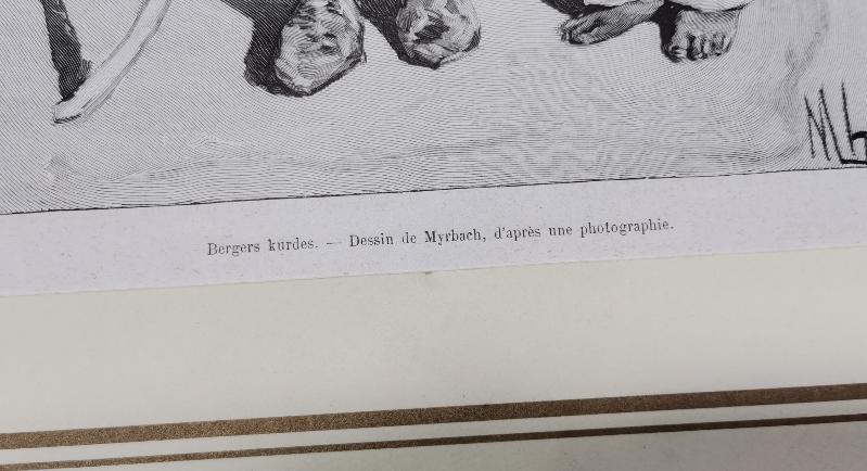 OSMANLI DÖNEMİ KÜRT BABA VE OĞLU GRAVÜR