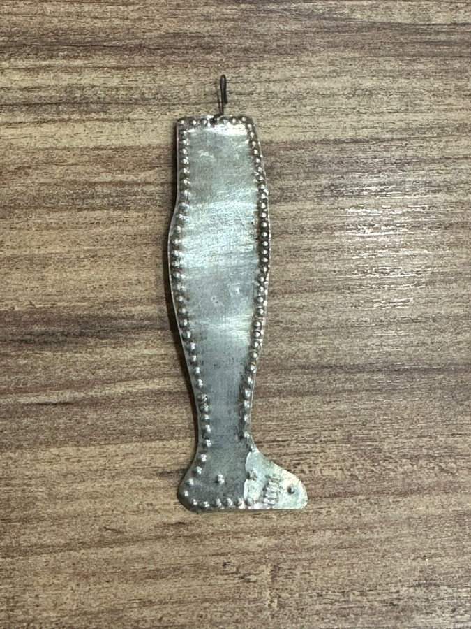 OSMANLI DÖNEMİ RUM İŞİ AYAK FORMLU GÜMÜŞ İKONA ADAKLIĞI