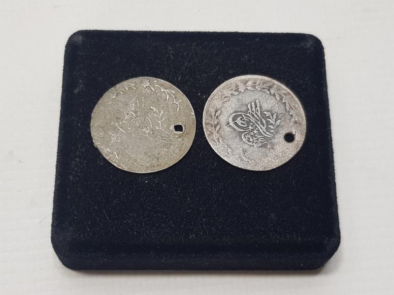 SULTAN ABDÜLMECİD DÖNEMİ İKİ ADET GÜMÜŞ YARIM KURUŞ