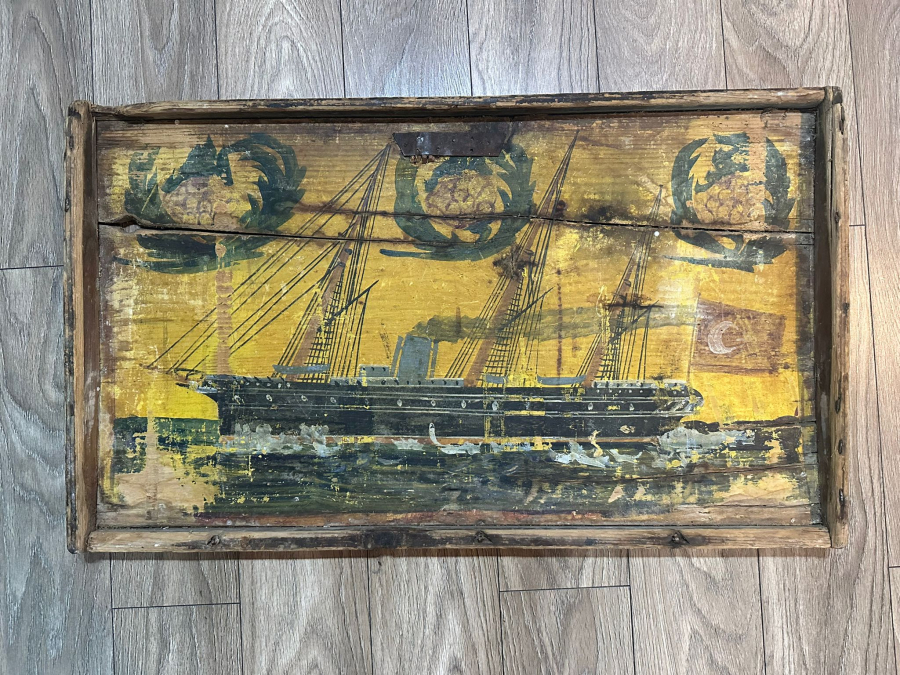 OSMANLI DÖNEMİ GEMİLİ SANDIK KAPAĞI