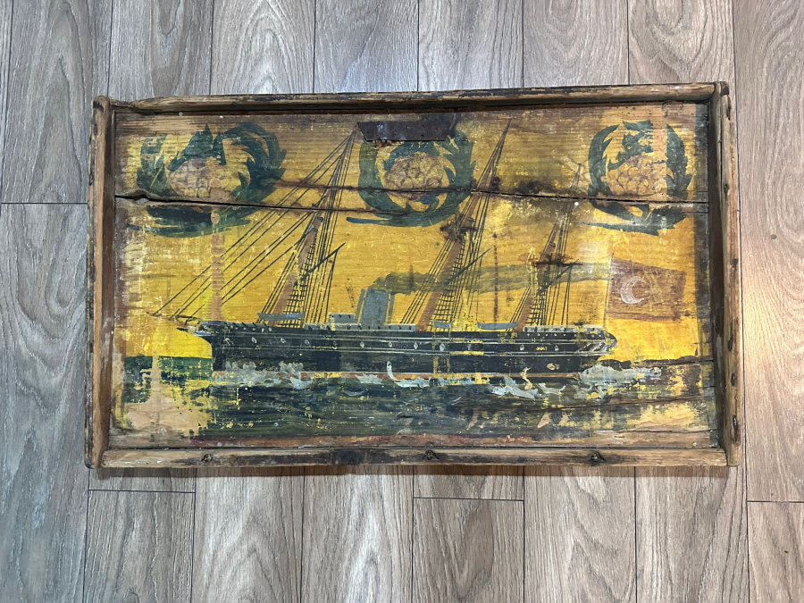 OSMANLI DÖNEMİ GEMİLİ SANDIK KAPAĞI