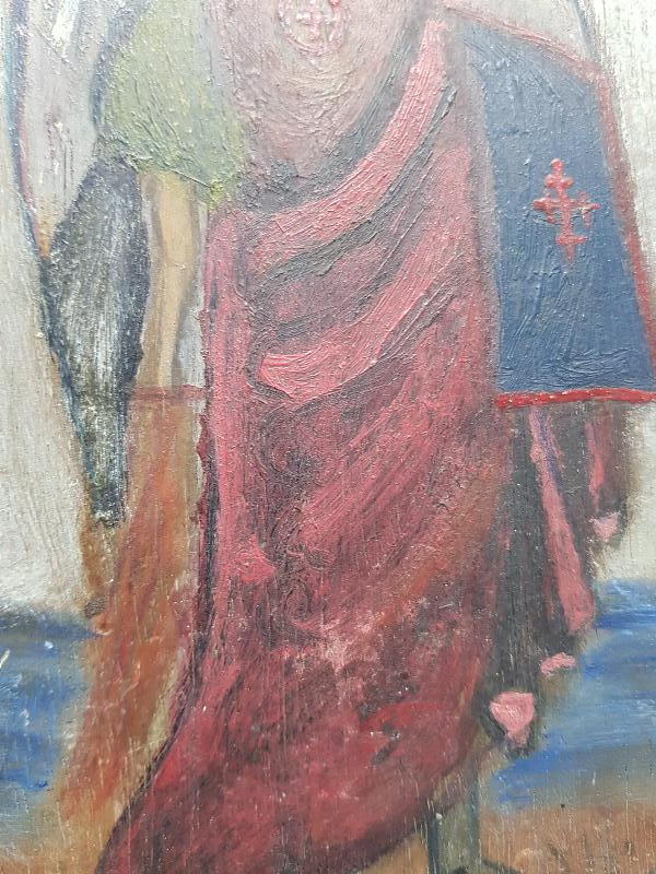 OSMANLI DÖNEMİ EL BOYAMA HRİSTİYAN İKONA