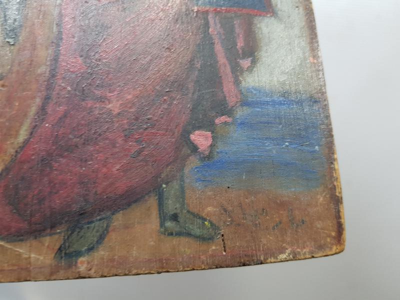 OSMANLI DÖNEMİ EL BOYAMA HRİSTİYAN İKONA