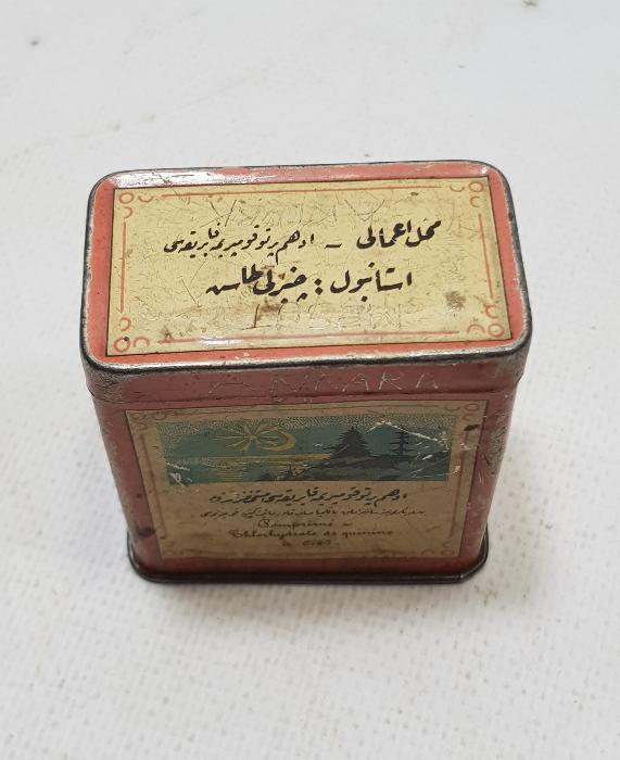 OSMANLICA YAZILI İLAÇ KUTUSU