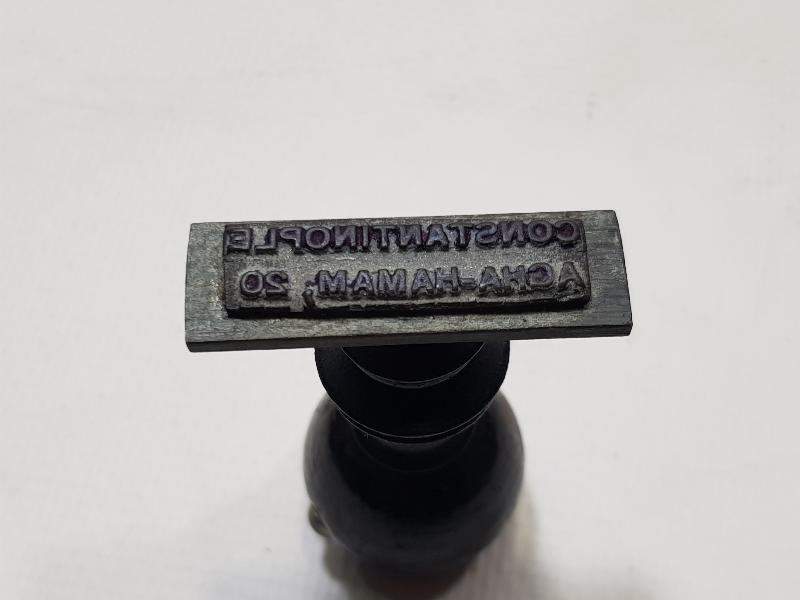 CONSTANTİNOPLE AĞA HAMAMI KAŞE MÜHÜR