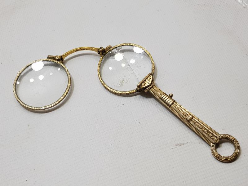 OSMANLI DÖNEMİ ALTIN KAPLAMA OKUMA GÖZLÜĞÜ - OPERA GÖZLÜĞÜ