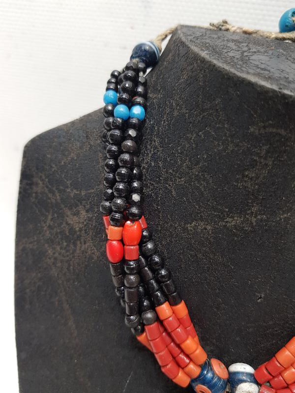 OSMANLI GÜMÜŞ PARALI MERCAN TAŞLI GERDANLIK