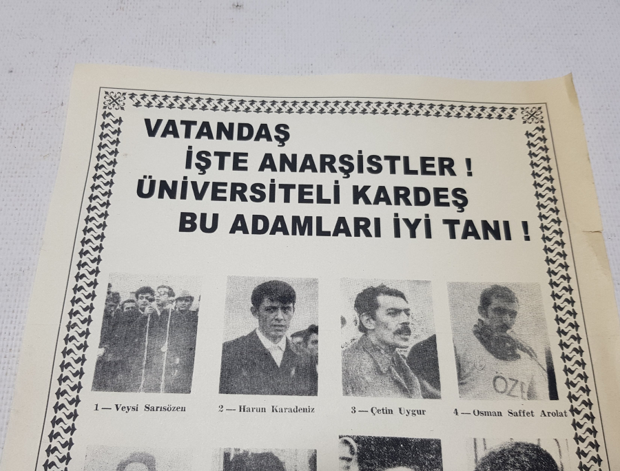 1970 LERDEN ÇOK NADİR SİYASİ AFİŞ