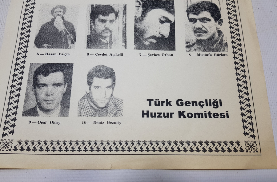 1970 LERDEN ÇOK NADİR SİYASİ AFİŞ