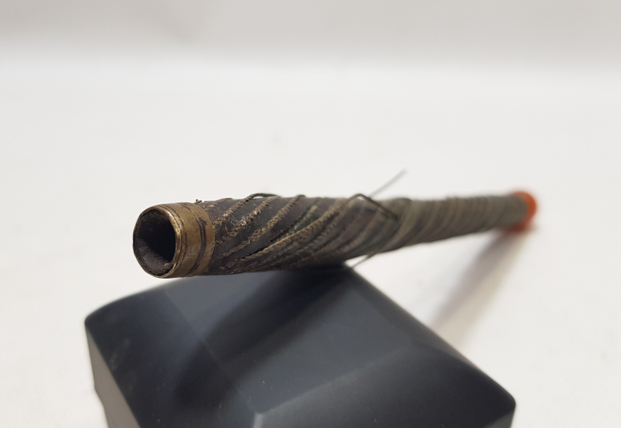 OSMANLI DÖNEMİ DAMLA KEHRİBAR MARPUÇLU BÜYÜK BOY EDİRNE İŞİ SİGARALIK