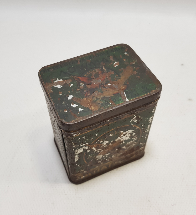 OSMANLI DÖNEMİ RUMCA YAZILI NADİR KAPAKLI KAHVE KUTUSU