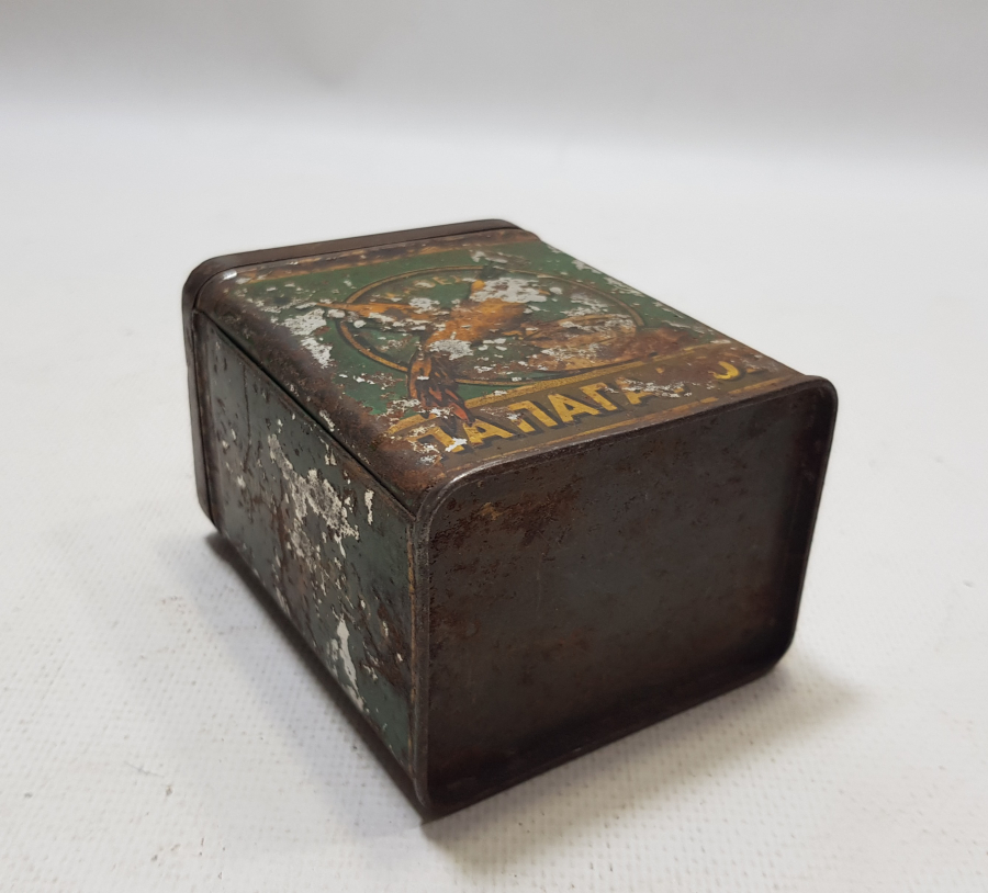 OSMANLI DÖNEMİ RUMCA YAZILI NADİR KAPAKLI KAHVE KUTUSU
