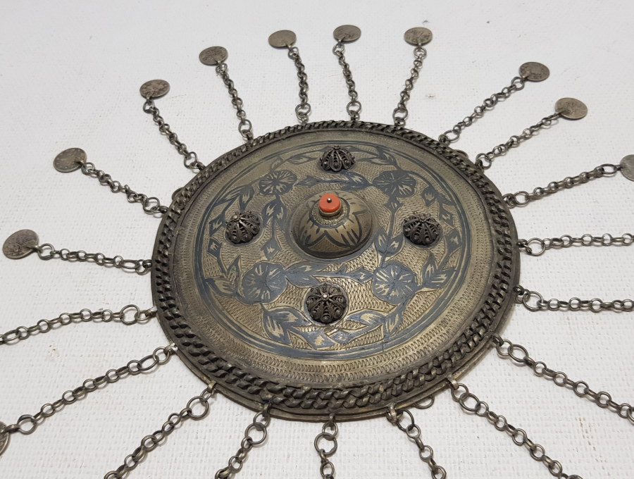 OSMANLI DÖNEMİ VAN İŞİ SAVATLI GÜMÜŞ GELİN TEPELİĞİ