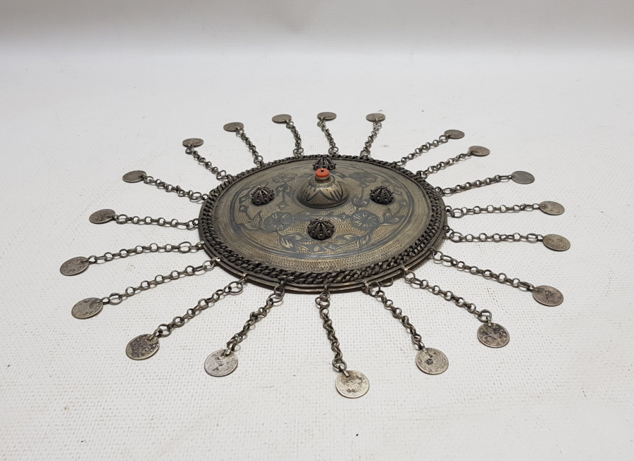 OSMANLI DÖNEMİ VAN İŞİ SAVATLI GÜMÜŞ GELİN TEPELİĞİ